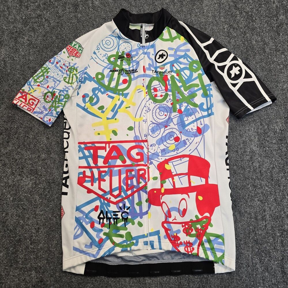 Alec Monopoly x Assos Limited Edition Cycling Full Zip Jersey Mens Sz XL RARE